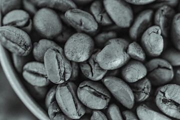 焙煎されたコーヒー豆