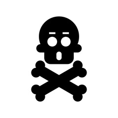 skull of death icon or logo isolated sign symbol vector illustration - high quality black style vector icons

