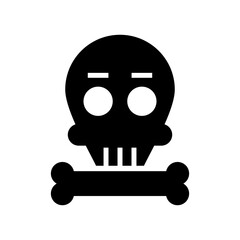 skull of death icon or logo isolated sign symbol vector illustration - high quality black style vector icons
