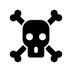 skull of death icon or logo isolated sign symbol vector illustration - high quality black style vector icons
