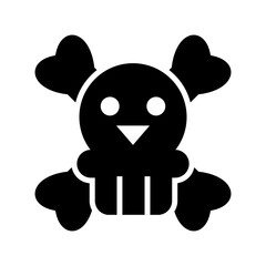 skull of death icon or logo isolated sign symbol vector illustration - high quality black style vector icons
