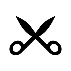 surgery scissors icon or logo isolated sign symbol vector illustration - high quality black style vector icons
