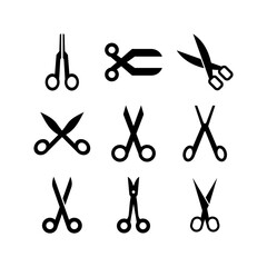surgery scissors icon or logo isolated sign symbol vector illustration - high quality black style vector icons
