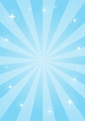 集中線　シンプル　使いやすい 　縦　青　水色