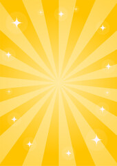 集中線　シンプル　使いやすい 　縦　オレンジ