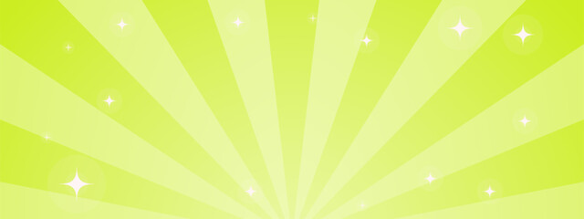 集中線　シンプル　使いやすい　横　横長　黄緑　緑