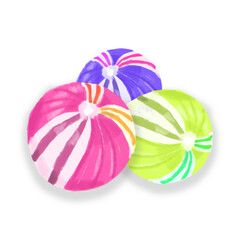 set of colorful candy