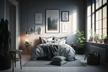 Modernes, skandinavisches Schlafzimmer - modern swedish scandinavian style bedroom