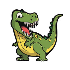 cute dinosaur cartoon style