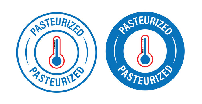 pasteurized vector icon set, blue in color