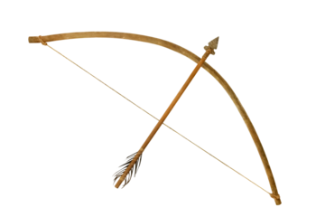 Old Bow isolated on white background