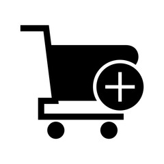 add cart icon or logo isolated sign symbol vector illustration - high quality black style vector icons
