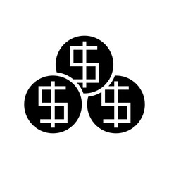 Obraz premium coins icon or logo isolated sign symbol vector illustration - high quality black style vector icons 