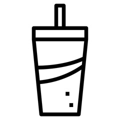 Obraz premium beverage line icon style