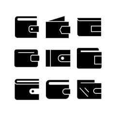 wallet icon or logo isolated sign symbol vector illustration - high quality black style vector icons
