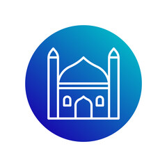 icon Mosque, icon, vector illustration, editable color