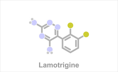 Simplified formula icon of lamotrigine.