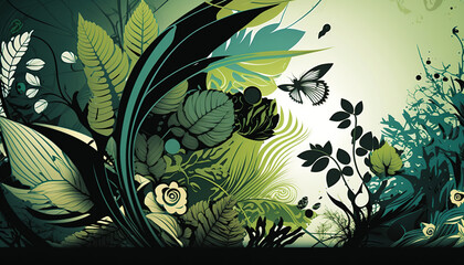 Wallpaper, Background, Generative AI, Illustration