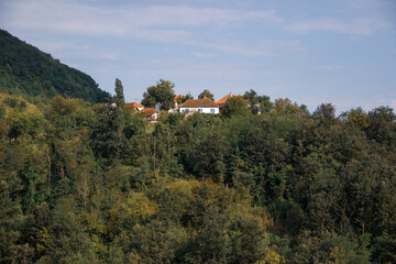 Rural household placed in the hills