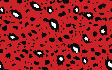Abstract modern leopard seamless pattern. Animals trendy background. Color decorative vector stock illustration for print, card, postcard, fabric, textile. Modern ornament of stylized skin