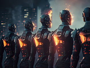 Robots from the future, Generated AI, Generated, AI