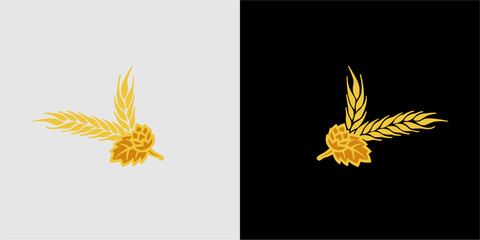 ears of wheat logo beer ideas