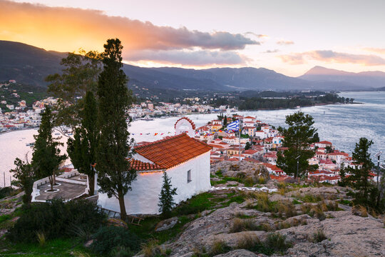 Saint Athanassios church in Chora of Poros island, Greece.