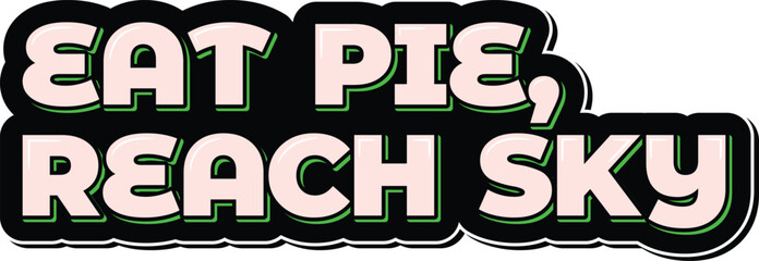 Whimsical Pi Day Lettering Design