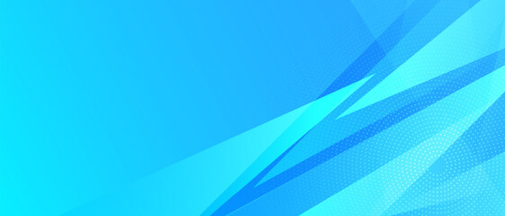 Blue sport banner background with halftone and geometric composition © BoBloob