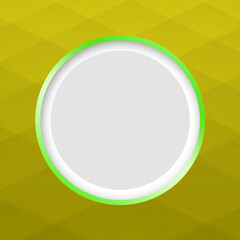 Circle frame mockup design template