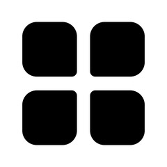 grid icon or logo isolated sign symbol vector illustration - high quality black style vector icons

