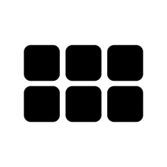grid icon or logo isolated sign symbol vector illustration - high quality black style vector icons
