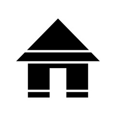 home icon or logo isolated sign symbol vector illustration - high quality black style vector icons
