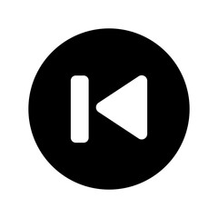 previous icon or logo isolated sign symbol vector illustration - high quality black style vector icons
