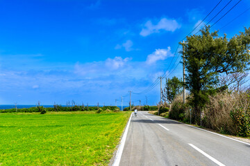 Fototapeta na wymiar 伊江島の風景