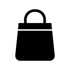 shopping bag icon or logo isolated sign symbol vector illustration - high quality black style vector icons
