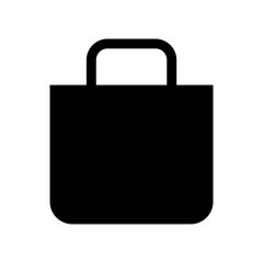 shopping bag icon or logo isolated sign symbol vector illustration - high quality black style vector icons
