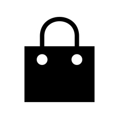 shopping bag icon or logo isolated sign symbol vector illustration - high quality black style vector icons
