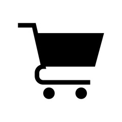 shopping cart icon or logo isolated sign symbol vector illustration - high quality black style vector icons
