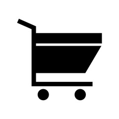 shopping cart icon or logo isolated sign symbol vector illustration - high quality black style vector icons
