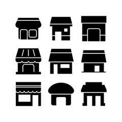 store icon or logo isolated sign symbol vector illustration - high quality black style vector icons
