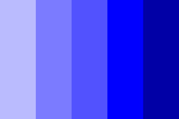 Shades of blue color palette