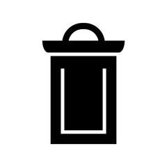 trash bin icon or logo isolated sign symbol vector illustration - high quality black style vector icons
