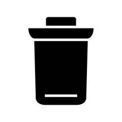 trash bin icon or logo isolated sign symbol vector illustration - high quality black style vector icons
