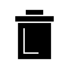 trash bin icon or logo isolated sign symbol vector illustration - high quality black style vector icons
