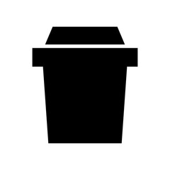 trash bin icon or logo isolated sign symbol vector illustration - high quality black style vector icons
