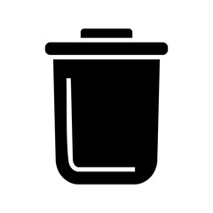 trash bin icon or logo isolated sign symbol vector illustration - high quality black style vector icons
