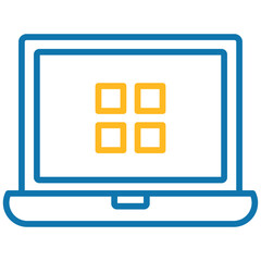 laptop and menu icon