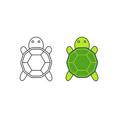 illustration coloring page of happy cartoon character for children, coloring book for kids