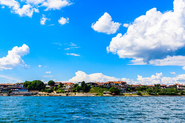 Fototapeta premium View of the Nessebar, ancient town at Black sea coastline, Bulgaria
